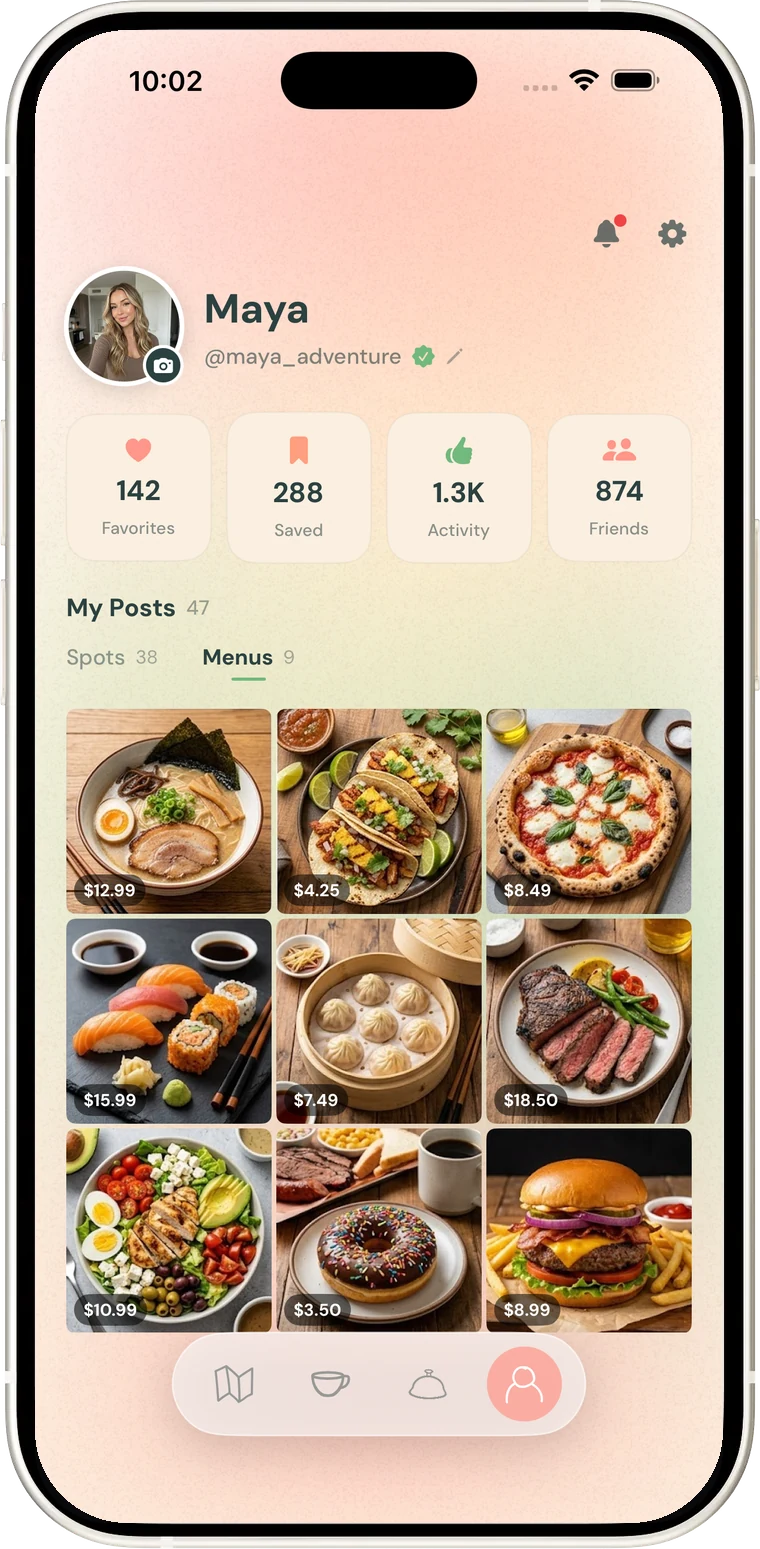 Build a profile of every spot you put on the map.